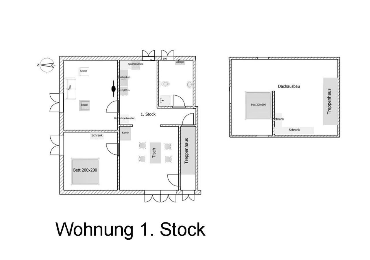 "Haus Auf Dem Berg" Lejlighed Westensee Eksteriør billede